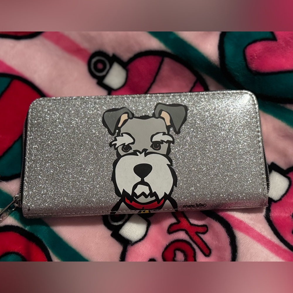 Marc tetro schnauzer large wallet nwt